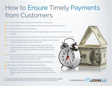 Here's how to ensure timely payments: