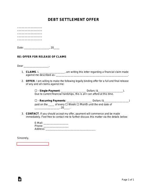 4. Accepting the First Settlement Offer
